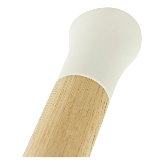 Sgabello Form in quercia | Bianco