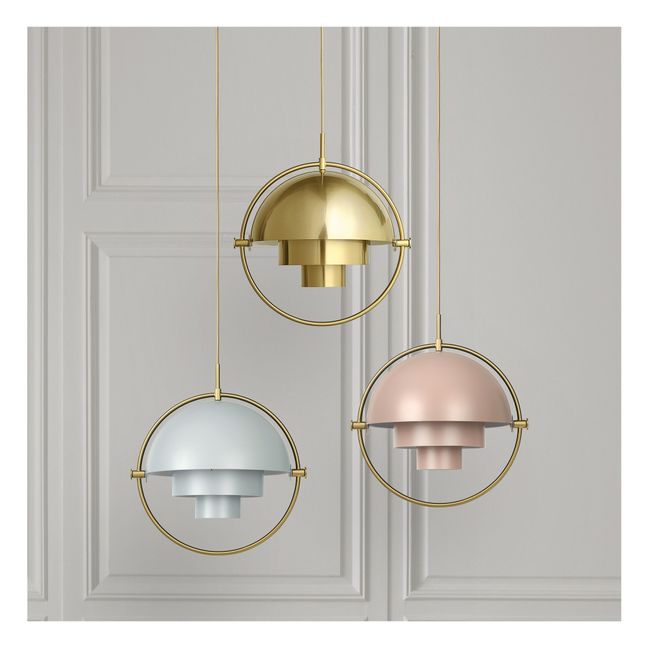 Hängeleuchte Multi-Lite, Louis Weisdorf, 1972 | Rosa