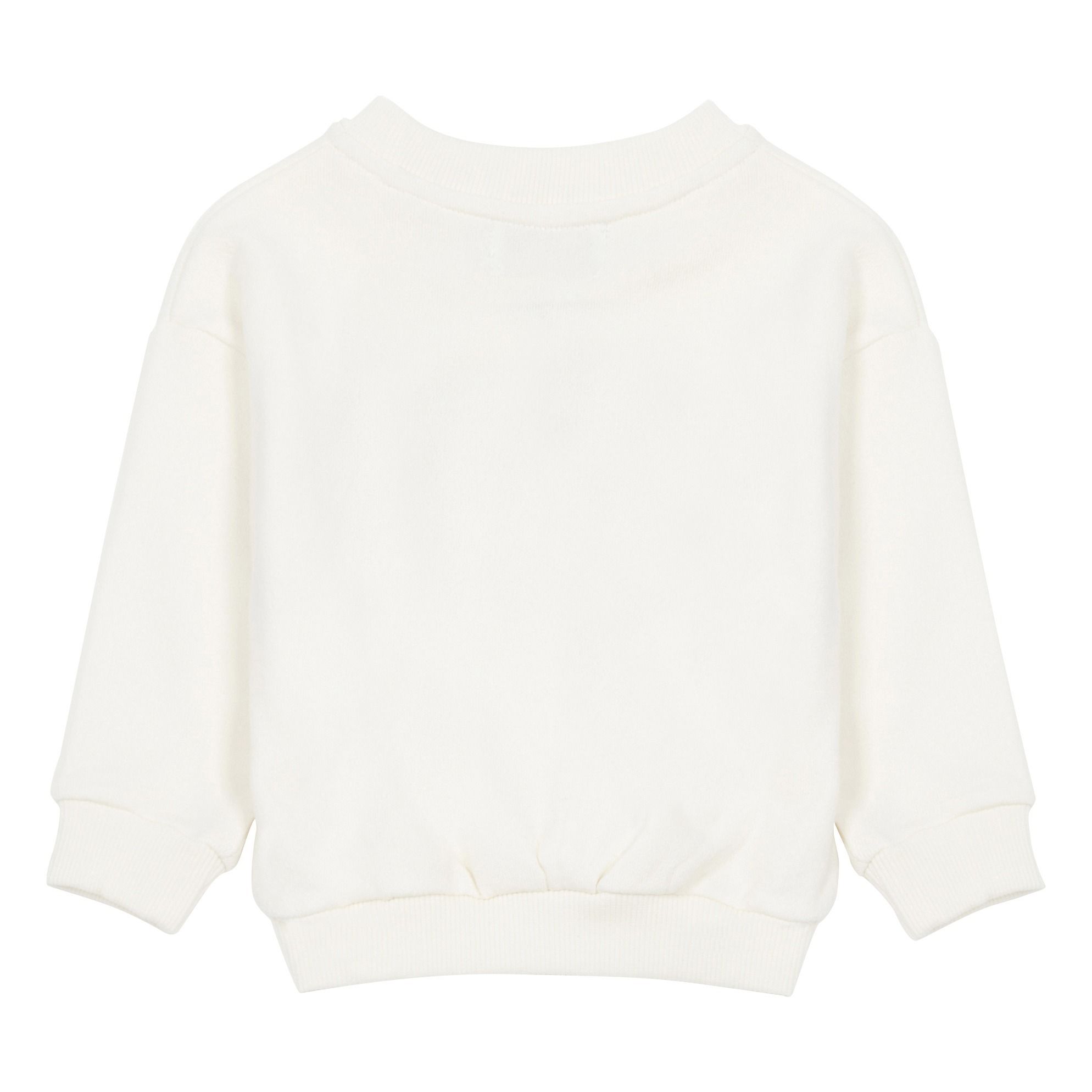 Big Bisou organic cotton sweatshirt White Mathilde Cabanas