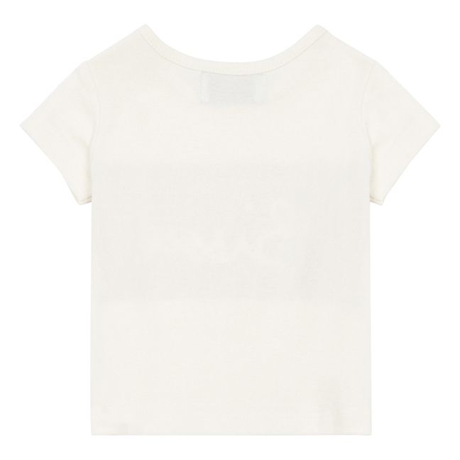 T-Shirt Big Bisou aus Bio-Baumwolle  Weiß
