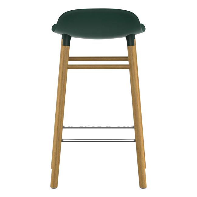 Taburete Form de roble | Verde
