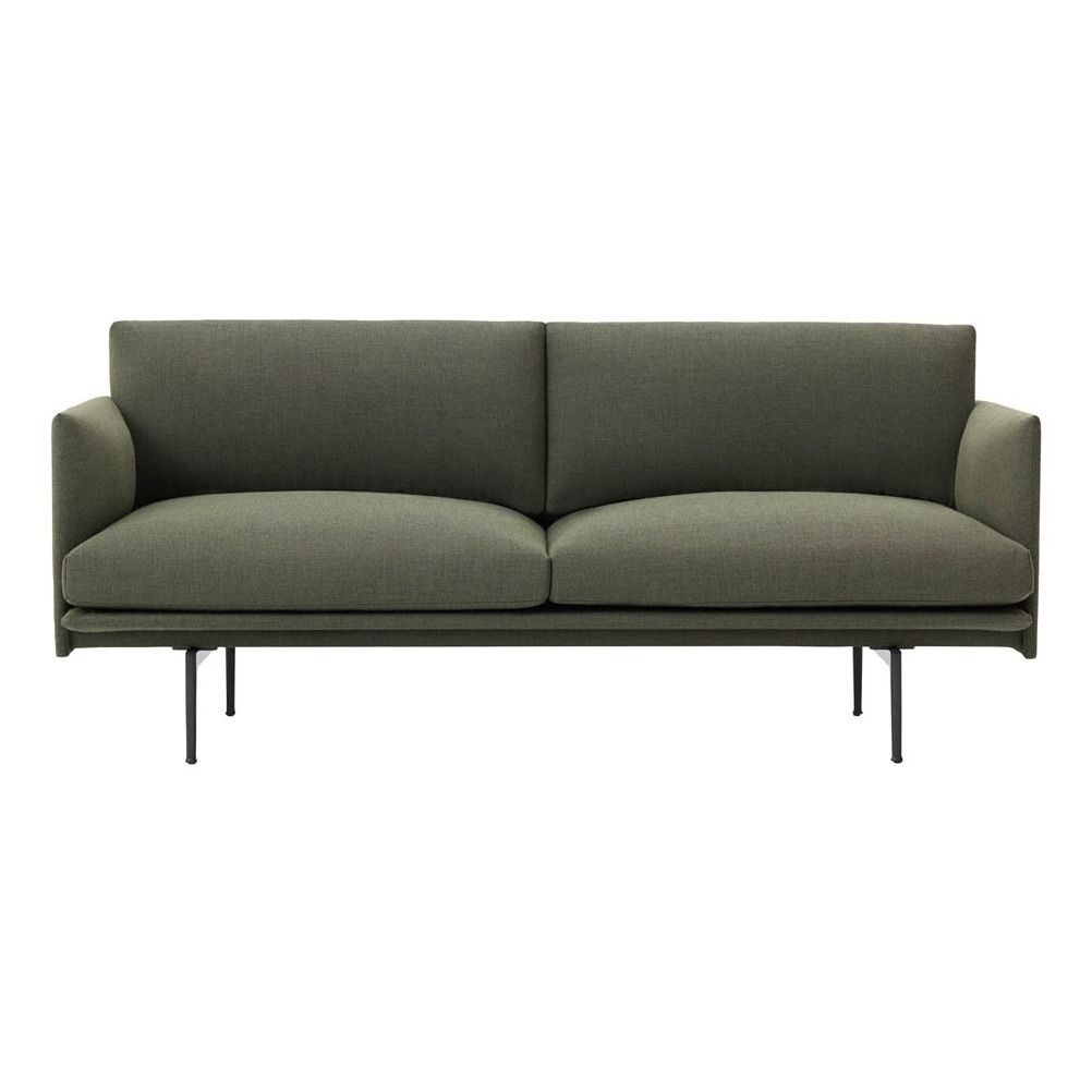 Outline 2 Seat Sofa  Green Muuto  Design Adult