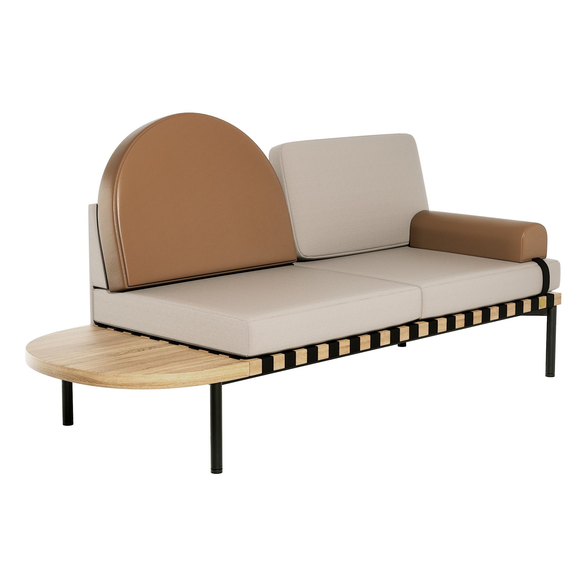 Grid Bench Daybed Beige Petite Friture Design Adult