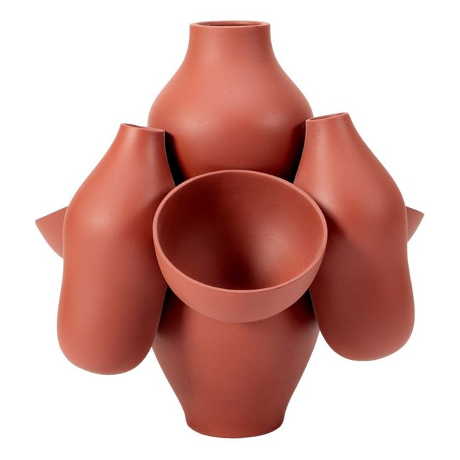 Allpa ceramic vase, Jean-Baptiste Fastrez Terracotta