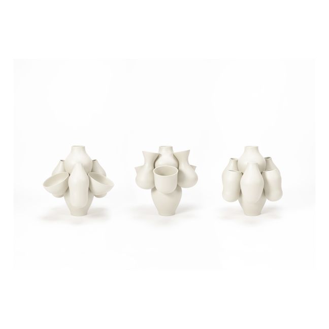 Jarrón de cerámica Qucha, Jean-Baptiste Fastrez | Crema