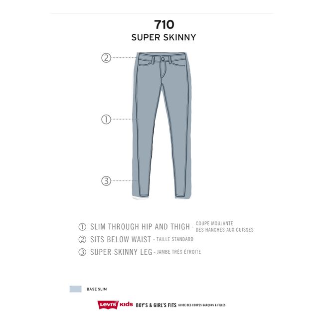 710 Super Skinny Jeans Denim