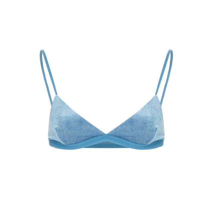 Velvet Bra Blue