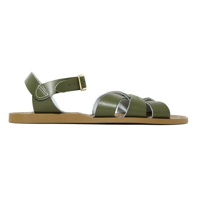 Sandales Cuir Waterproof Original | Vert kaki