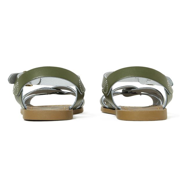 Sandales Cuir Waterproof Original | Vert kaki