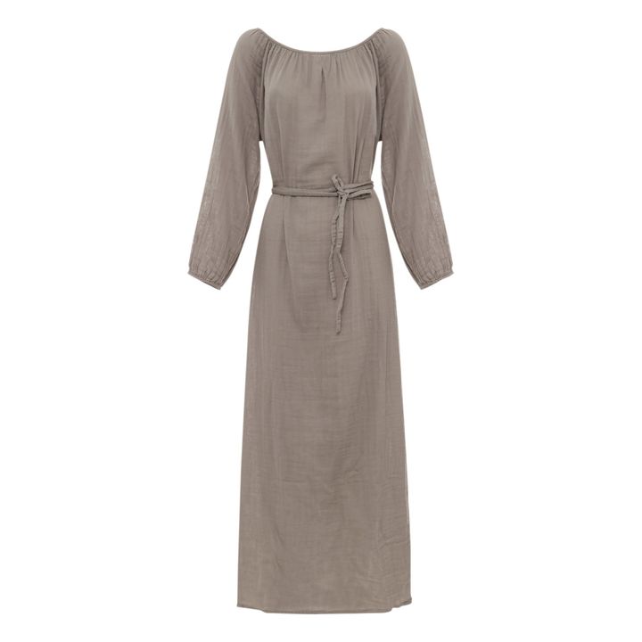 Langes Kleid Nina-Teenie-Damenkollektion  | Grau- Produktbild Nr. 0