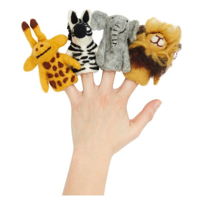 Marionnettes à doigts - Safari