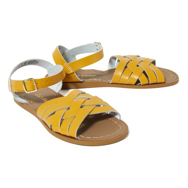 Sandalias Retro - Colección Mujer  | Amarillo Mostaza