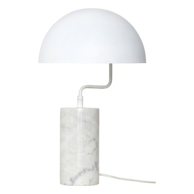 Lámpara de mesa de mármol | Blanco