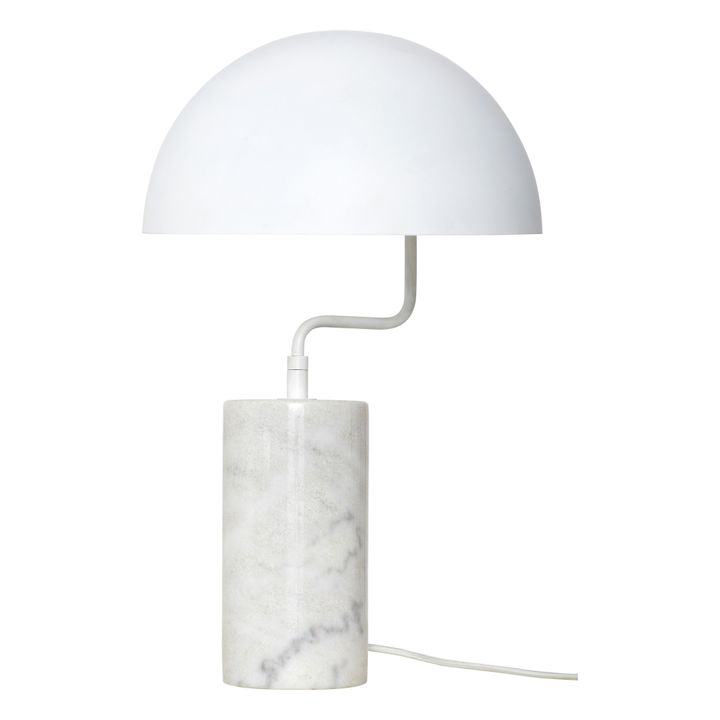 Lampe de table en marbre | Blanc- Image produit n°0