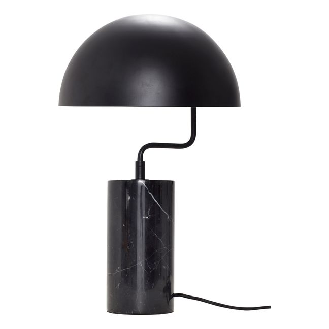 Lámpara de mesa de mármol Negro