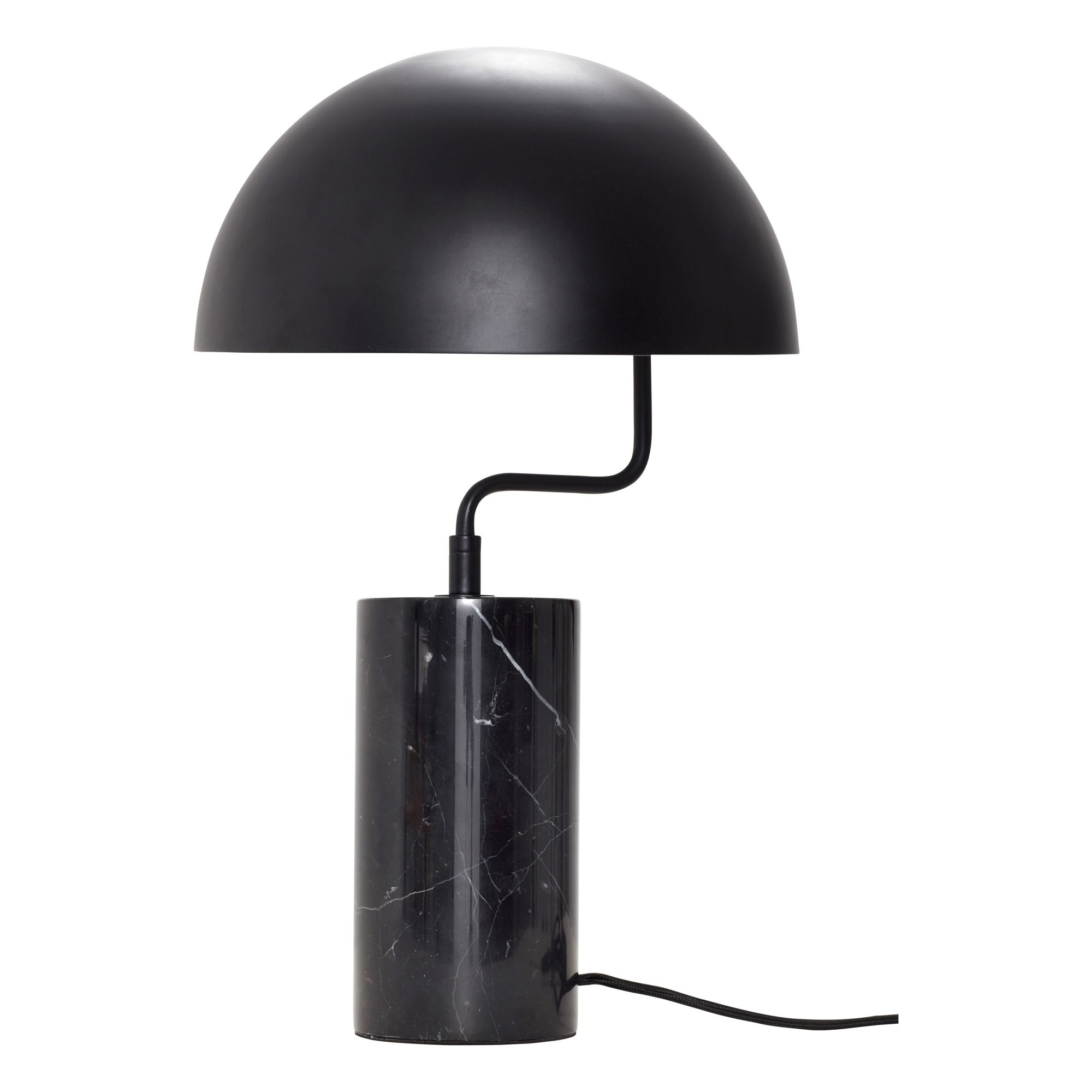 Hubsch - Lampe de table en marbre - Noir