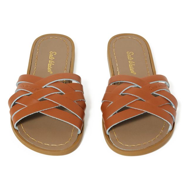 Retro Slide Sandalen- Damenkollektion  | Natur